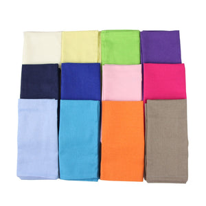 12 pcs Cloth Napkins 40x40cm cotton linen Napkins placemat soft dining table