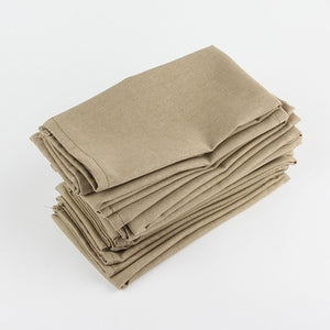 12 pcs Cloth Napkins 40x40cm cotton linen Napkins placemat soft dining table