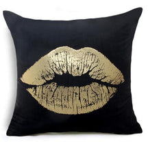 Load image into Gallery viewer, Black Golden Coussin Decorative